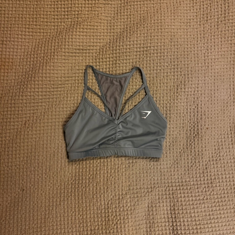 Gymshark Light Blue Strappy Sports Bra